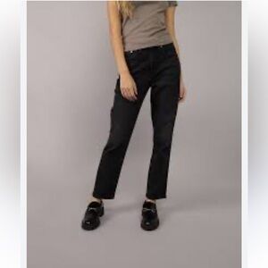 Banana Republic Women's Dark Straight cropped Leg HIgh-rise Denim Jeans size 26